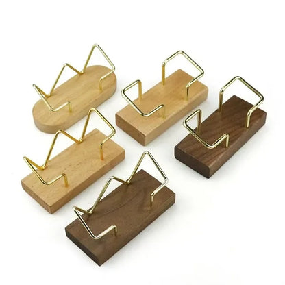 Wooden Creative Business Card Display