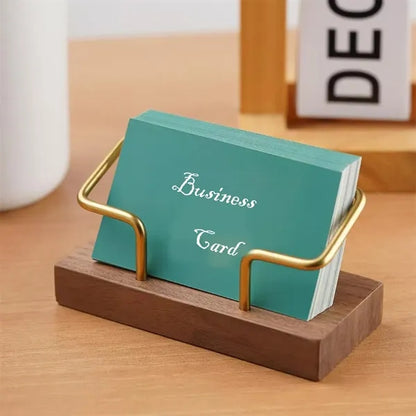 Wooden Creative Business Card Display