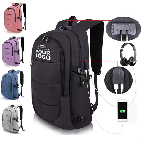 USB Charging Port Anti-Theft 15.6 Inch Laptop Backpack