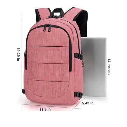 USB Charging Port Anti-Theft 15.6 Inch Laptop Backpack