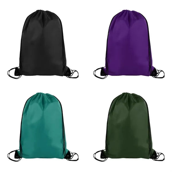 Custom Printed Polyester Drawstring Backpack (14" X 18")