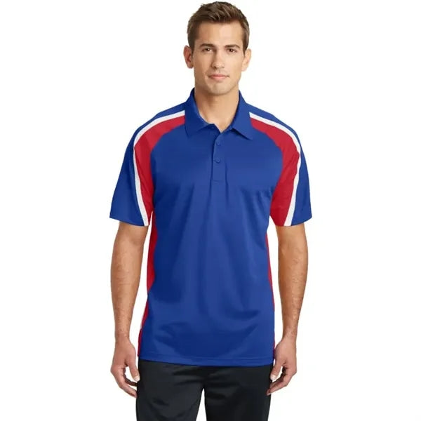 Sport-Tek Tricolor Micropique Sport-Wick Polo.