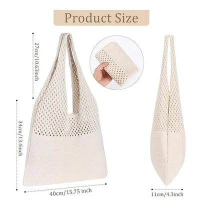 Crochet Mesh Beach Tote Bag