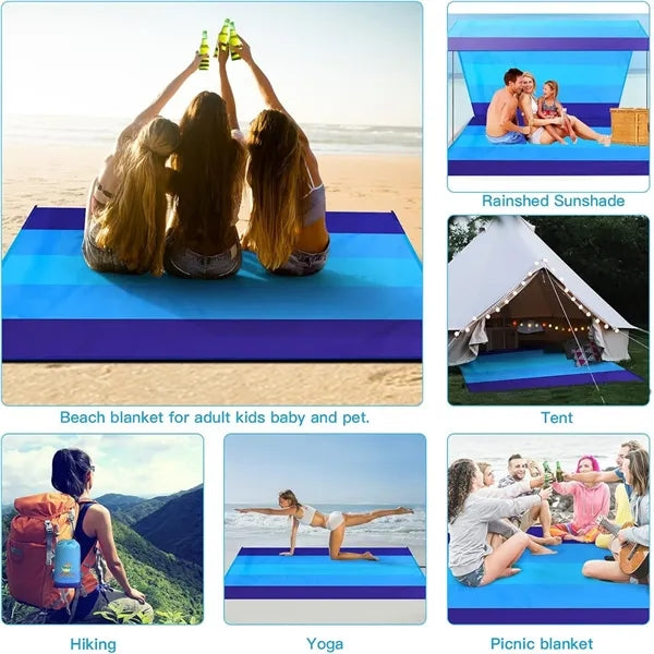 79" 83" Oversized Blanket Sandproof Beach Mat