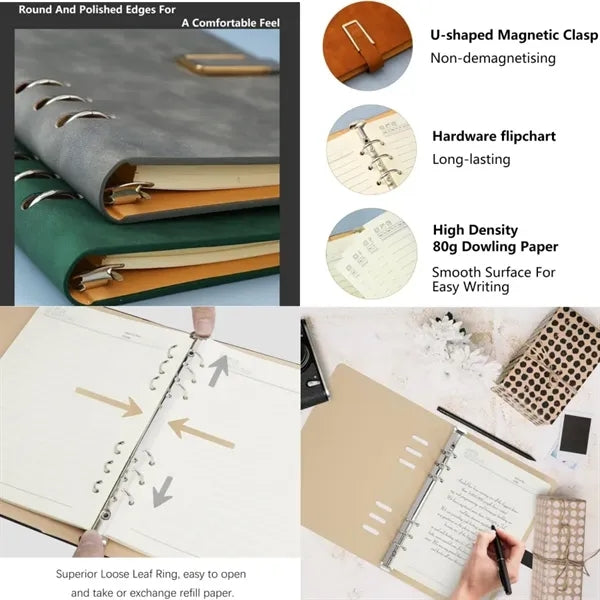Leather A5 Notebook Binder