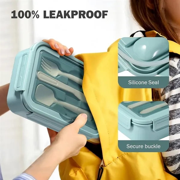 Lunch Box with Cutlery for Adults