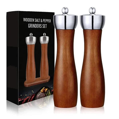 Stainless Steel Pepper Grinder Set