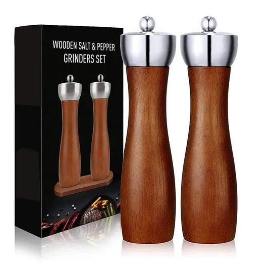 Stainless Steel Pepper Grinder Set
