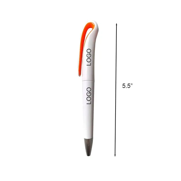 Swan Neck Retractable Ballpoint Pens Multi Color
