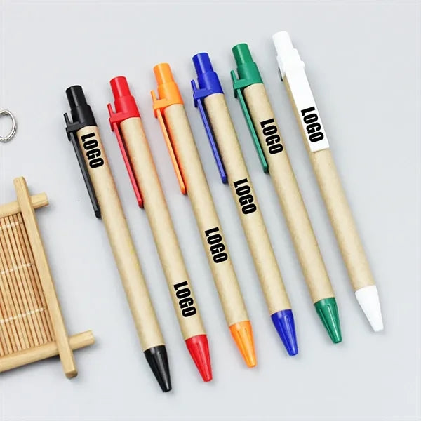 Eco-Friendly Recycled Kraft Paper Ballpoint Pen
