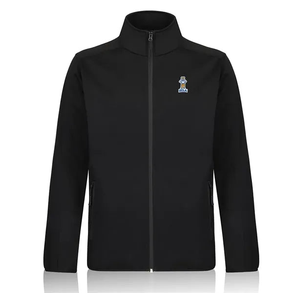 Men's Full Zip Heathered Stretch Fleece Jacket