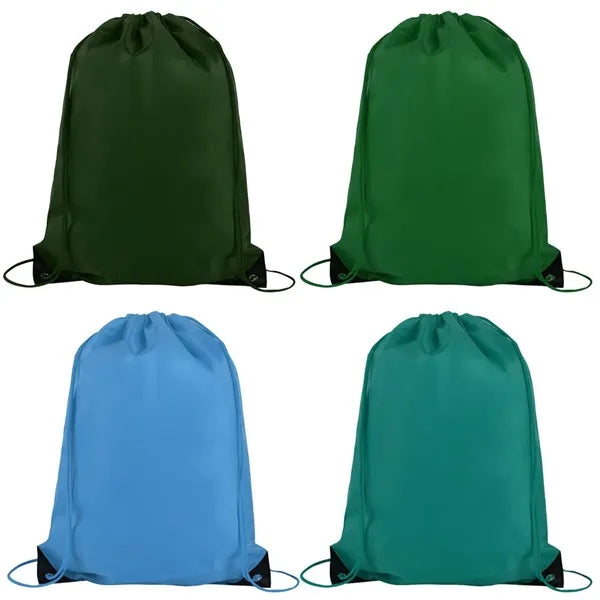 BUDGET CUSTOM DRAWSTRING BAG WITH REINFORCED CORNERS