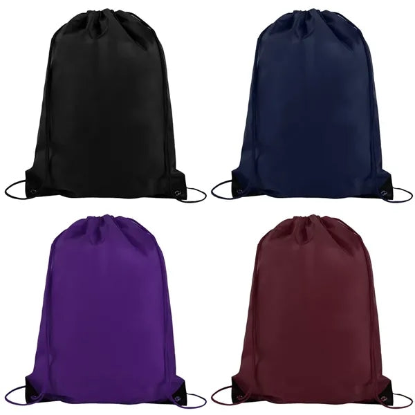 BUDGET CUSTOM DRAWSTRING BAG WITH REINFORCED CORNERS