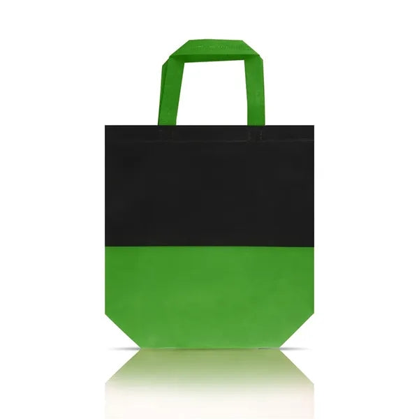 Laminated Non-Woven Two-Toned Tote Bag (12.5" X 4" X 11")