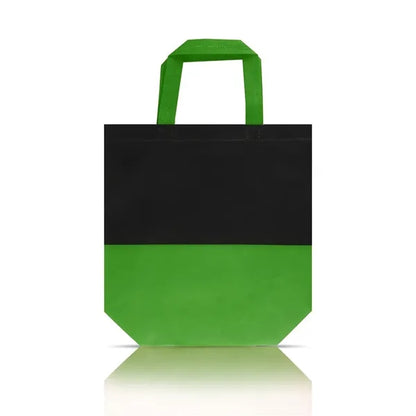 Laminated Non-Woven Two-Toned Tote Bag (12.5" X 4" X 11")