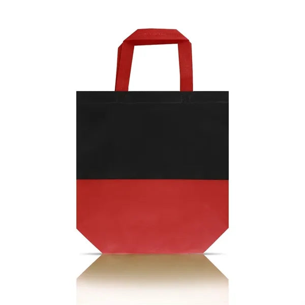 Laminated Non-Woven Two-Toned Tote Bag (12.5" X 4" X 11")