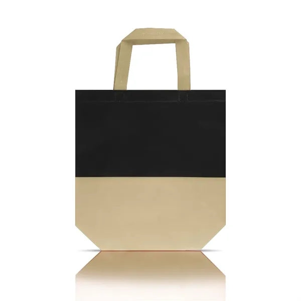 Laminated Non-Woven Two-Toned Tote Bag (12.5" X 4" X 11")