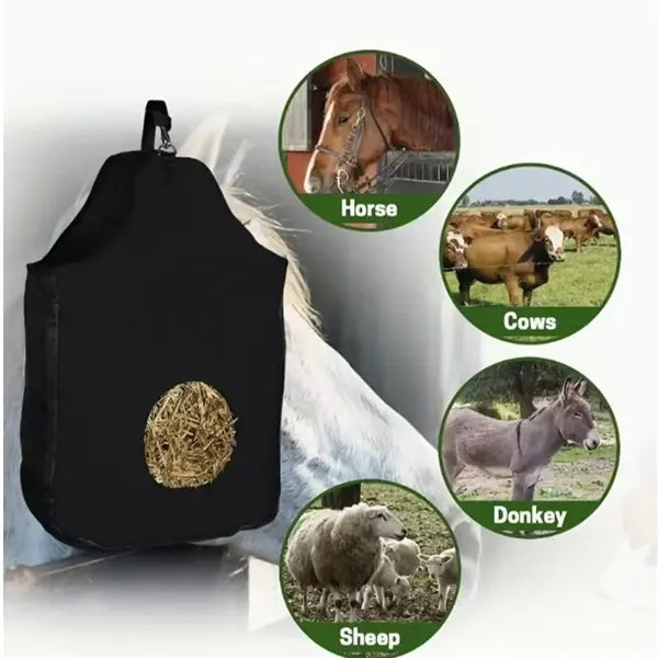 Horses Goats Alpacas Durable Slow Feed Hay Bag