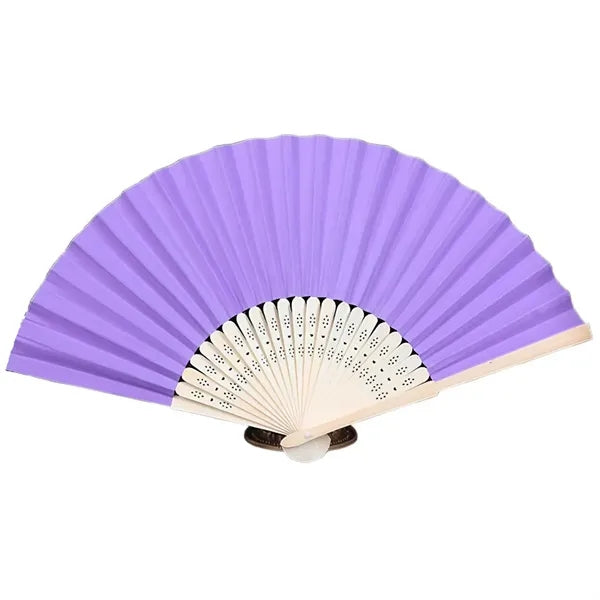 Foldable Chinese Japanese Vintage Bamboo Paper Fan