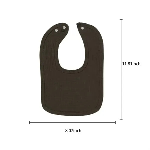 Cotton White Design Only Toddler Baby Bibs Burp Cloths