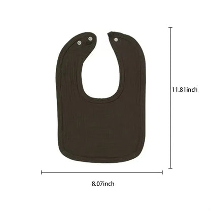 Cotton White Design Only Toddler Baby Bibs Burp Cloths
