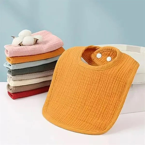 Cotton White Design Only Toddler Baby Bibs Burp Cloths