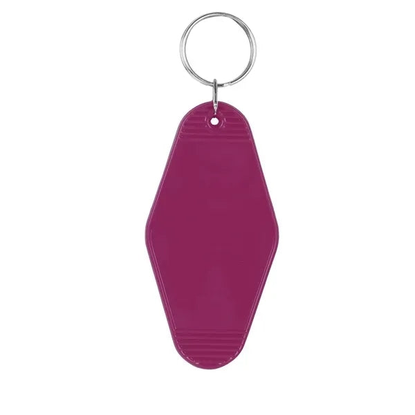 Full Color Plastic Hotel Keychain