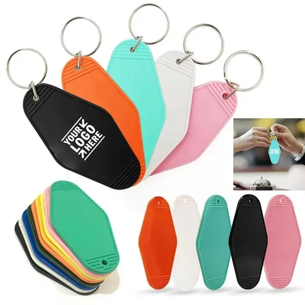 Full Color Plastic Hotel Keychain