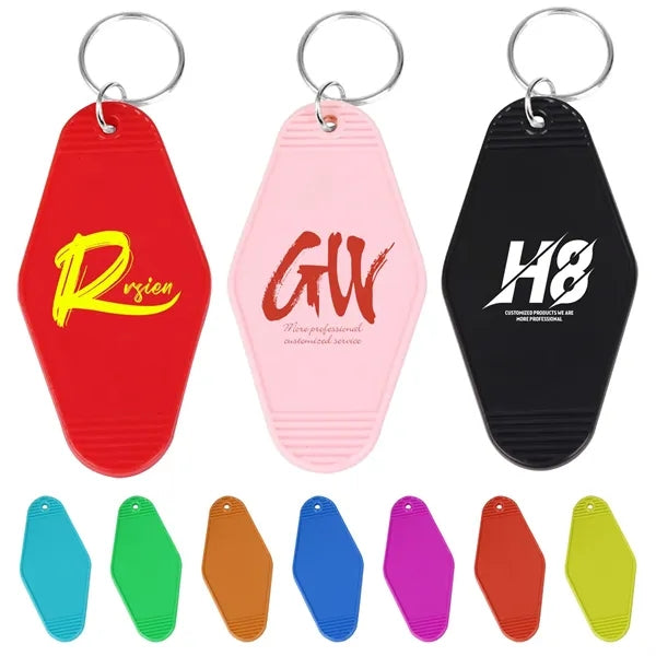 Full Color Plastic Hotel Keychain