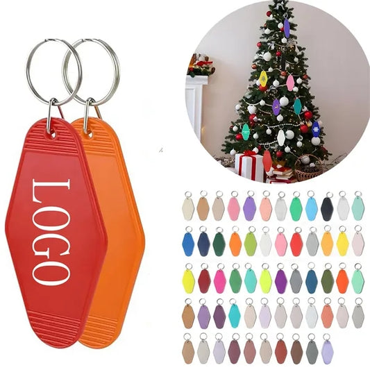 Full Color Plastic Hotel Keychain