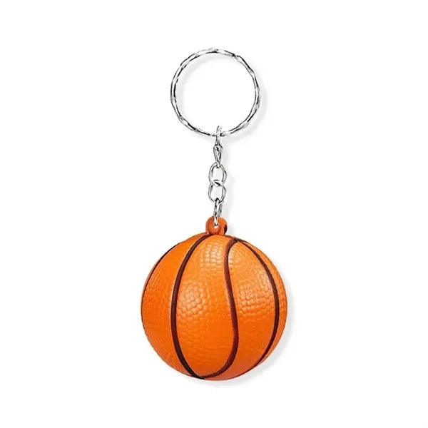 Sports Ball Stress Reliever Keychain