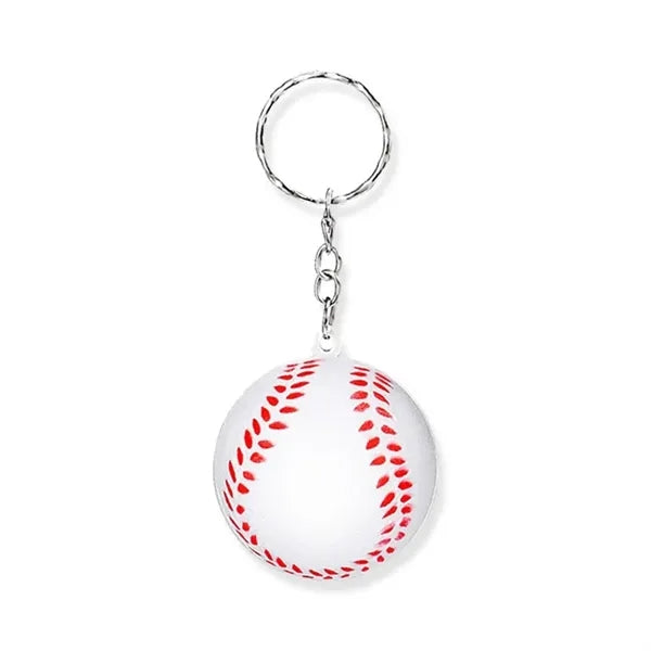 Sports Ball Stress Reliever Keychain