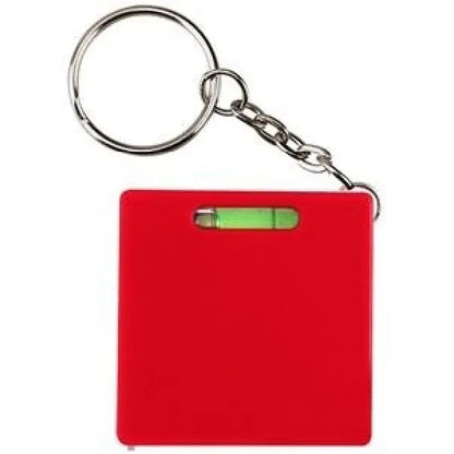 Square Tape Measure w/Level & Key Chain