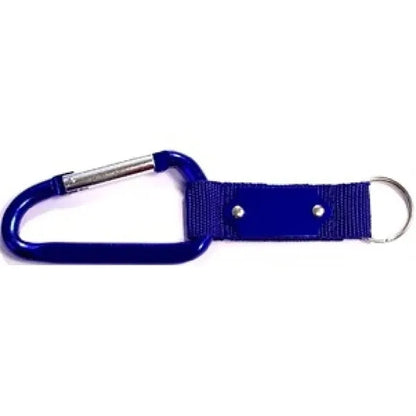 Carabiner with Strap and Metal Plate