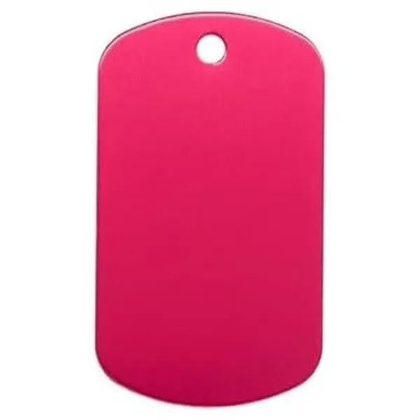 Aluminum Anodized Dog Tag Keychain
