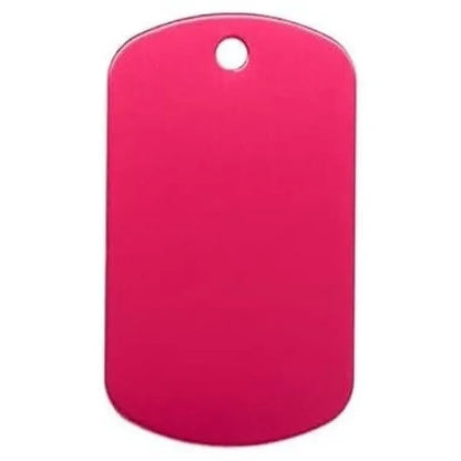 Aluminum Anodized Dog Tag Keychain