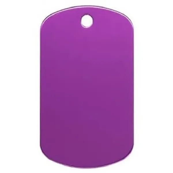 Aluminum Anodized Dog Tag Keychain