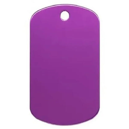 Aluminum Anodized Dog Tag Keychain