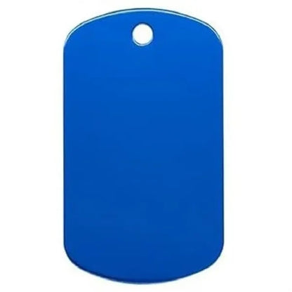 Aluminum Anodized Dog Tag Keychain