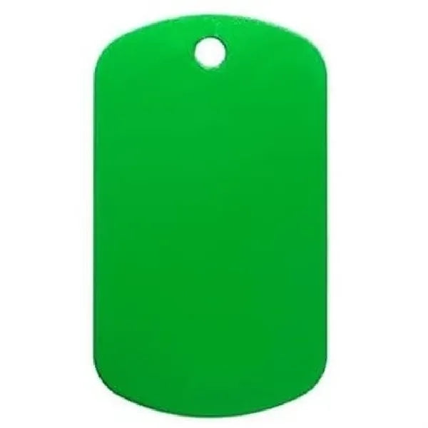 Aluminum Anodized Dog Tag Keychain