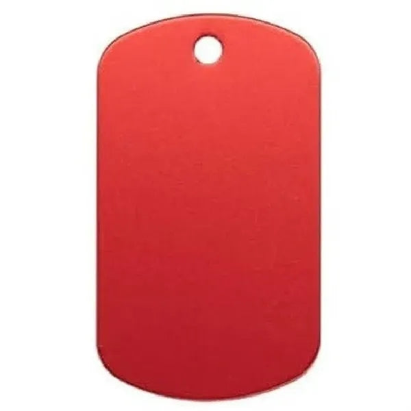 Aluminum Anodized Dog Tag Keychain
