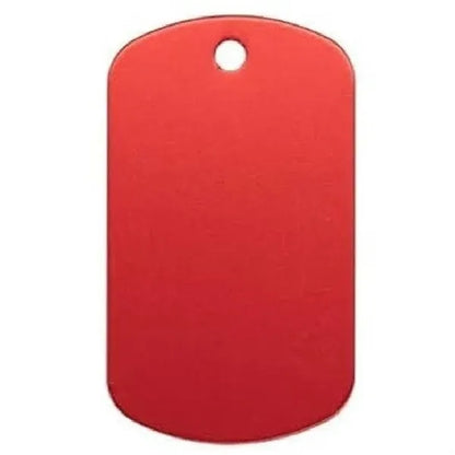 Aluminum Anodized Dog Tag Keychain
