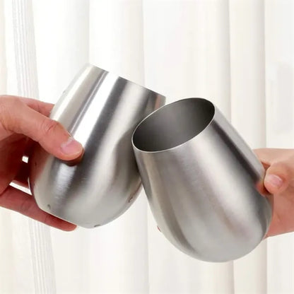 Customizable Colorful Stainless Steel Wine Glass