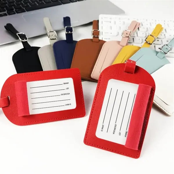 PU Leather Luggage Tags for Travel