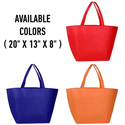 Non-Woven Budget Shopper Tote Bag ( 20" x 13" x 8" )