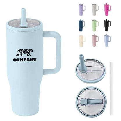 40oz Thermal Mug with Flip Straw