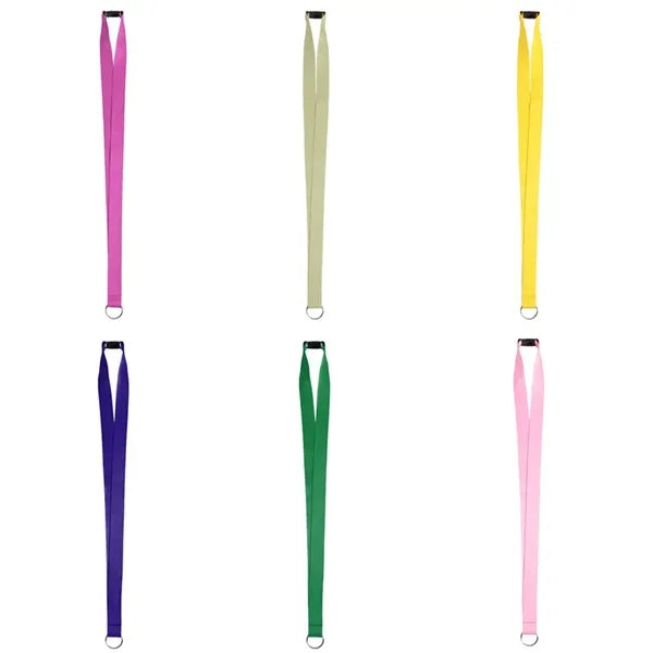 3/4" Metal Oval Hook Full Sublimated Polyester Lanyard