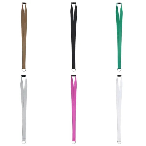 3/4" Metal Oval Hook Full Sublimated Polyester Lanyard