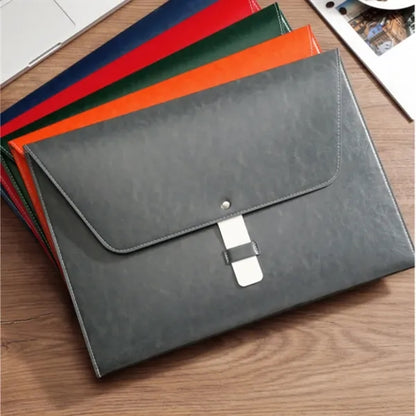 Business Leather Office Storage Briefcase