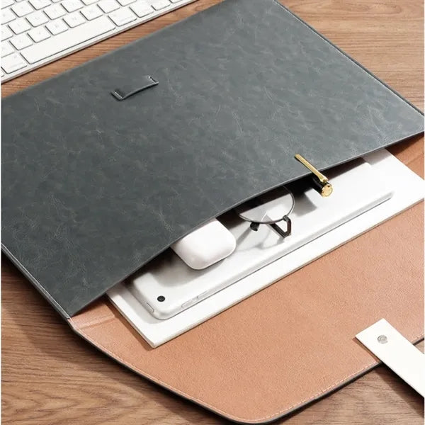 Business Leather Office Storage Briefcase